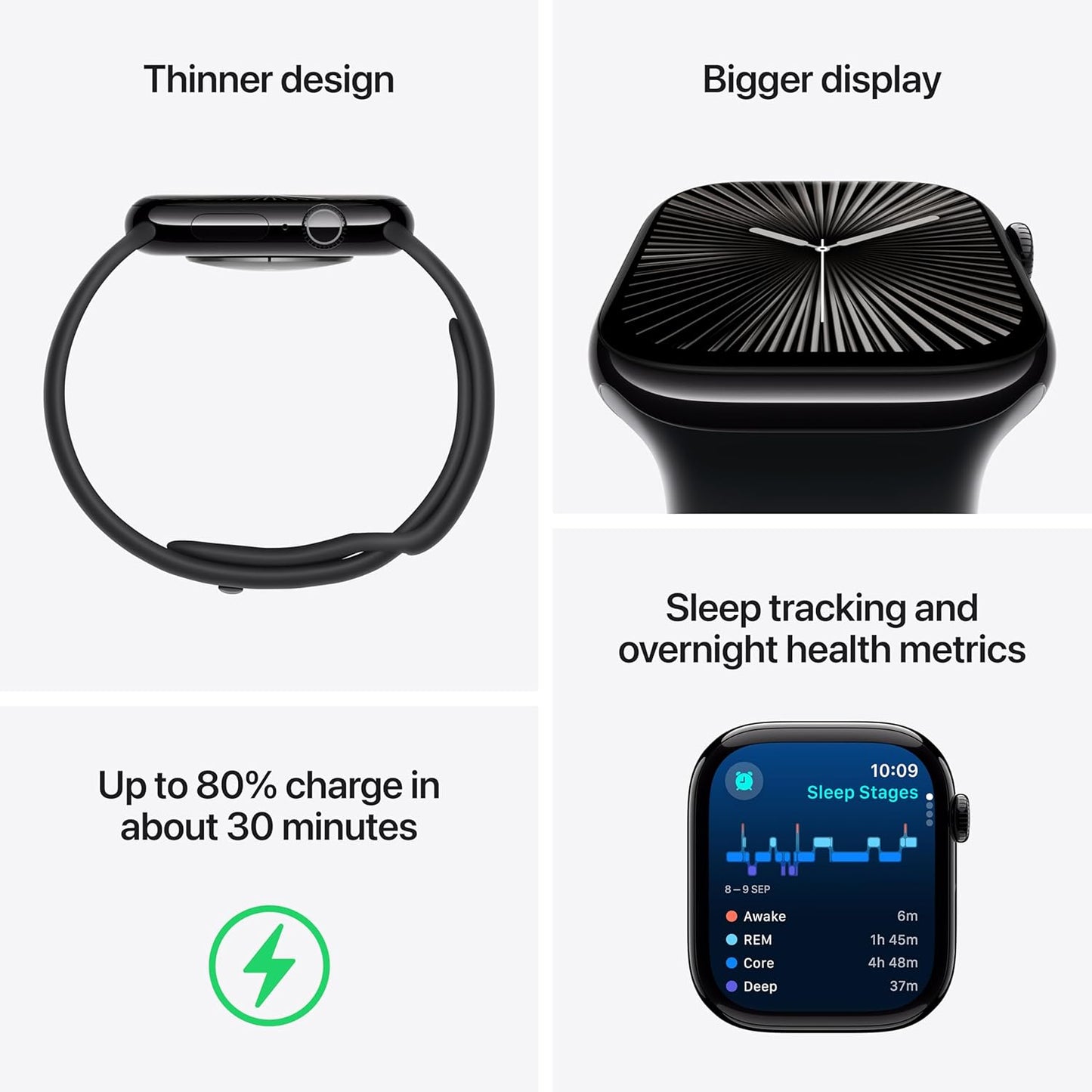 EthoWatch Series 10 Smartwatch (45mm), Bluetooth Calling, GPS, Heart Rate Monitor, Hassle-Free Warranty With ON /OFF Logo and FREE 2 Stylish Watch Strap