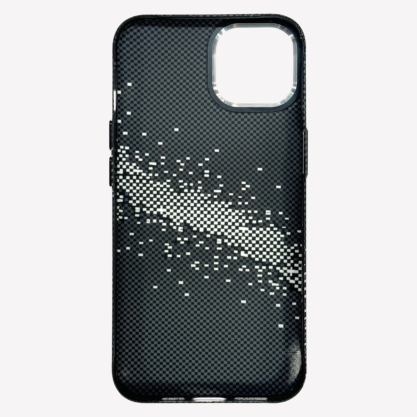 Black Sparkle Texture Armid fiber Slim magsafe Cover
