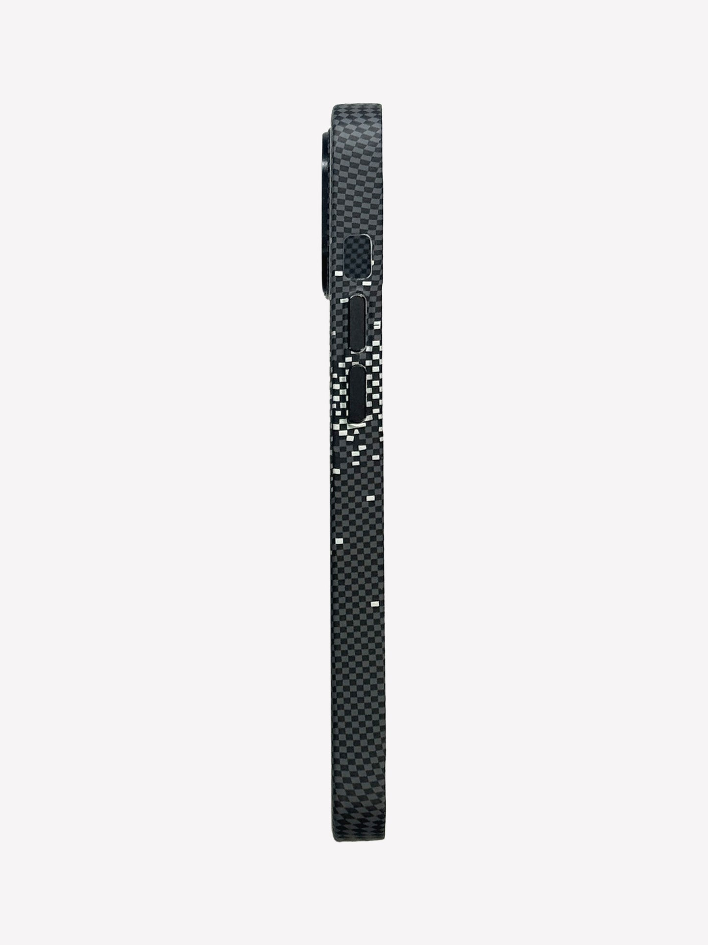 Black Sparkle Texture Armid fiber Slim magsafe Cover