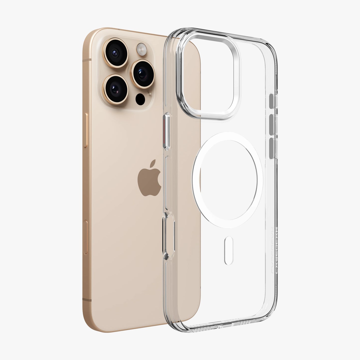 iPhone Transparent MagSafe Case | Anti-Yellow Cover + 4 FREE Gifts (Cable protector + Camera Lens Protector + Tempered Glass + sticky pad) 16 pro max