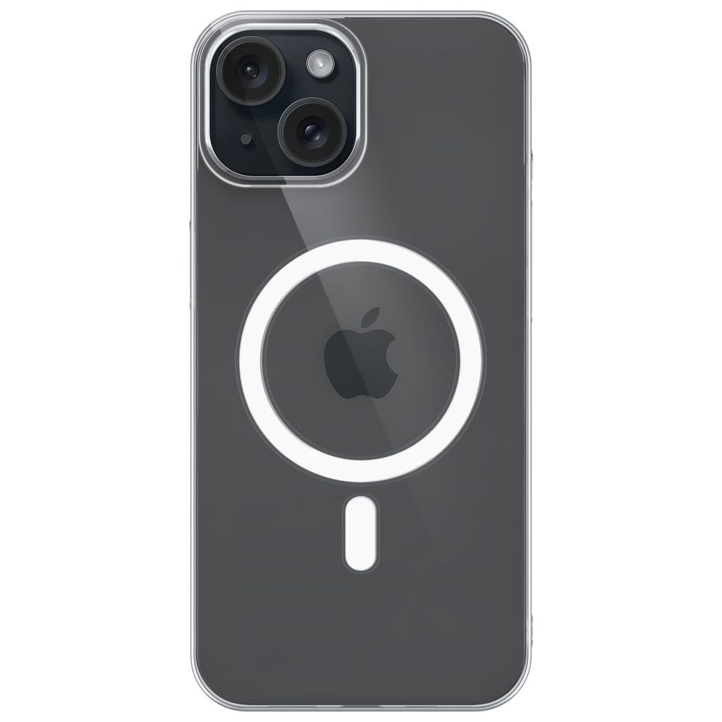 iPhone Transparent MagSafe Case | Anti-Yellow Cover + 4 FREE Gifts (Cable protector + Camera Lens Protector + Tempered Glass + sticky pad) 15