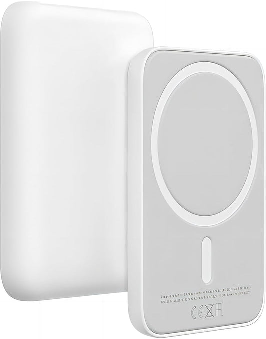 Ethocase MagSafe Battery Pack, Magnetic Wireless Power Bank 5000mAh, Fast Portable Charging Compatible with MagSafe