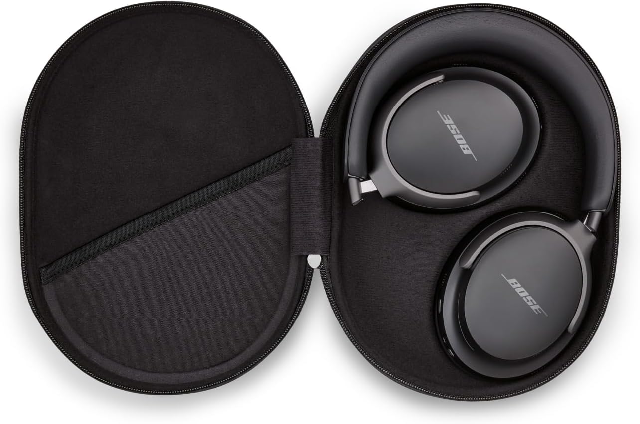 QuietComfort Ultra Wireless Noise Cancelling Headphones with Spatial Audio, Over-The-Ear Headphones with Mic, Black(3 Months warranty & 7 Day returns)