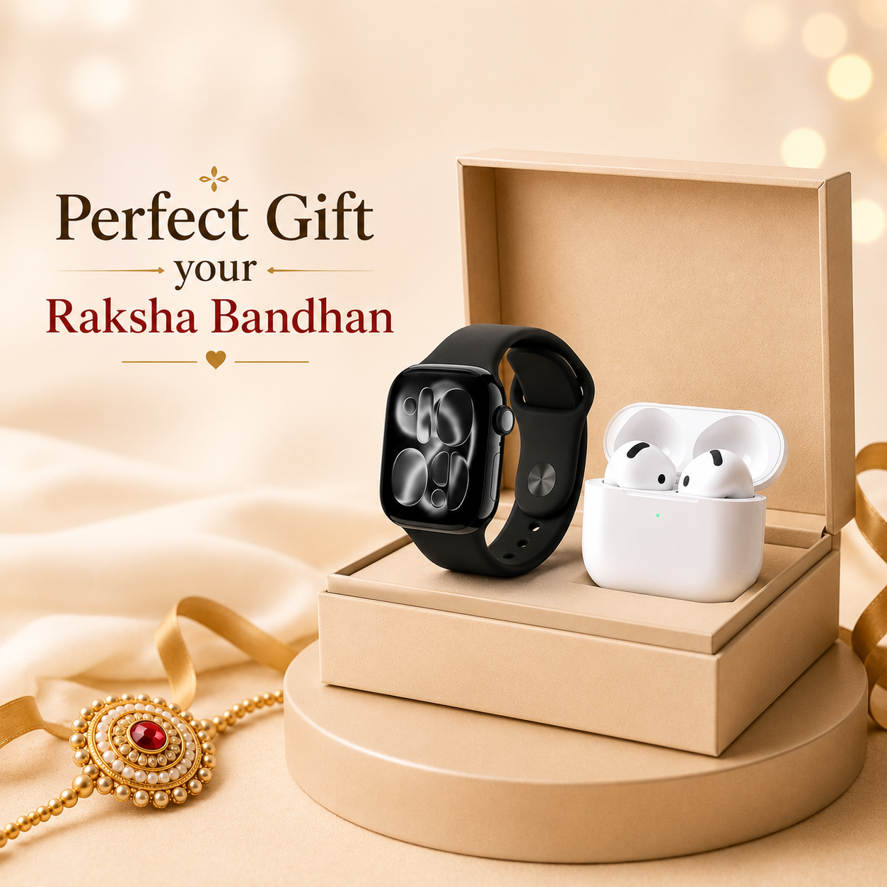 EthoWatch Series 11 Smartwatch (46MM) + Ethopods Pro 4 ANC | Raksha Bandhan Special
