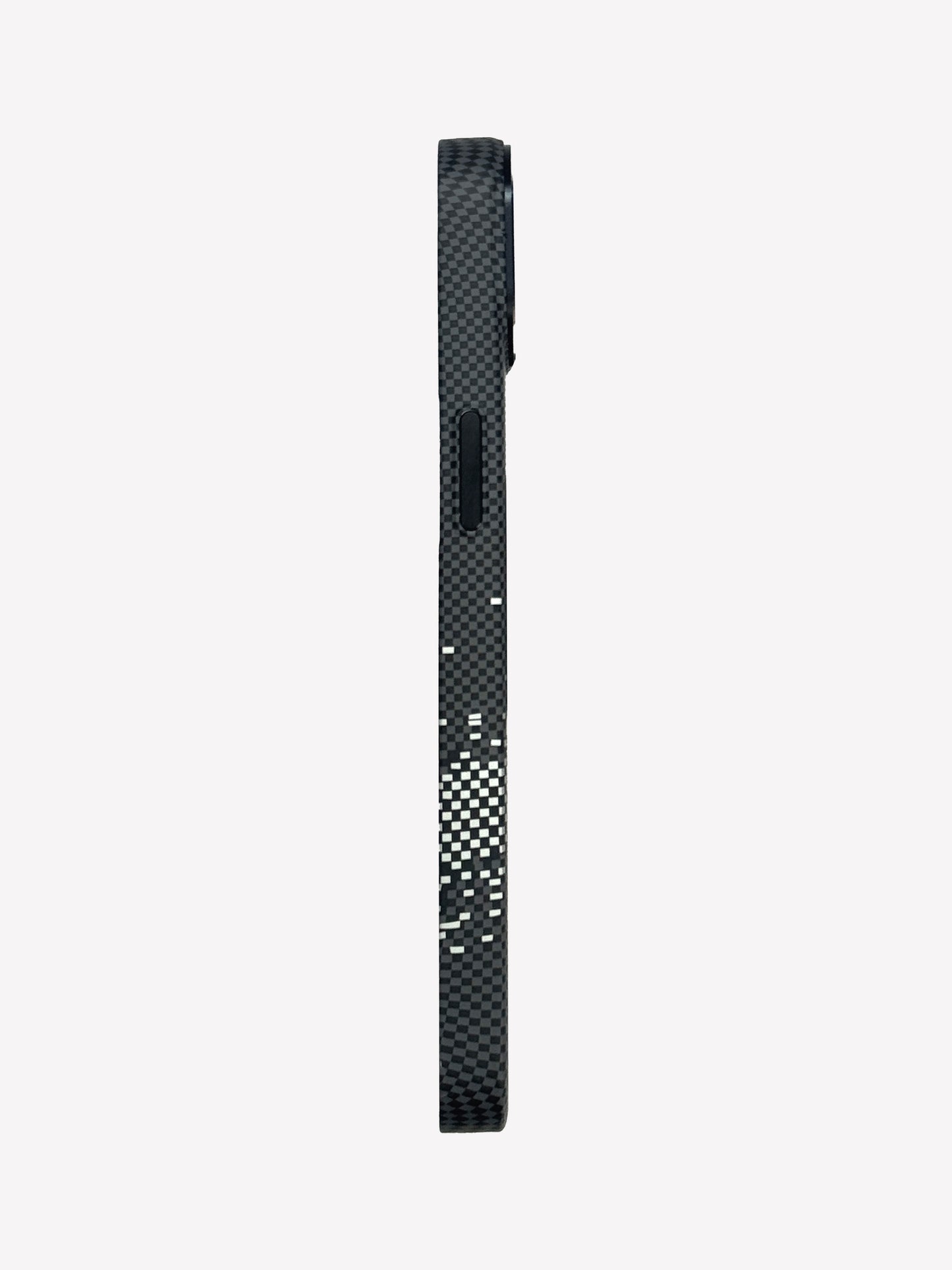 Black Sparkle Texture Armid fiber Slim magsafe Cover